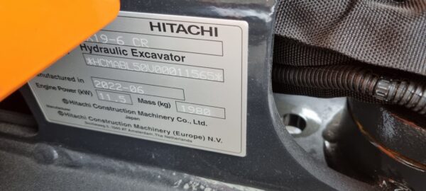 Hitachi ZX19-6 minigraver 2022