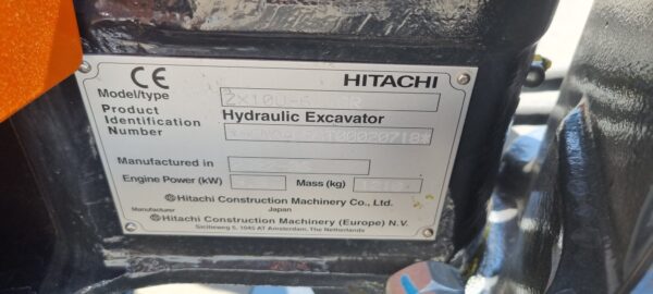 Hitachi ZX10U-6 minigraver 2022