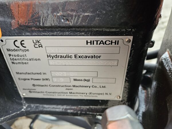 Hitachi ZX10U-6 minigraver 2023 ref 20990