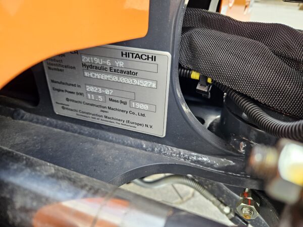 Hitachi ZX19U-6 2023 minigraver ref 34527