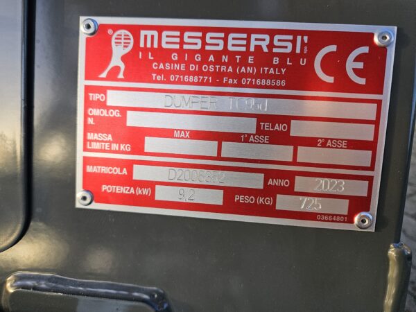 Messersi TC95D 2023 rupsdumper