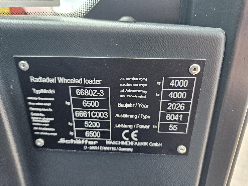 Schäffer 6680Z-3 wiellader 2026 Schäffer 6680Z-3 wiellader 2026