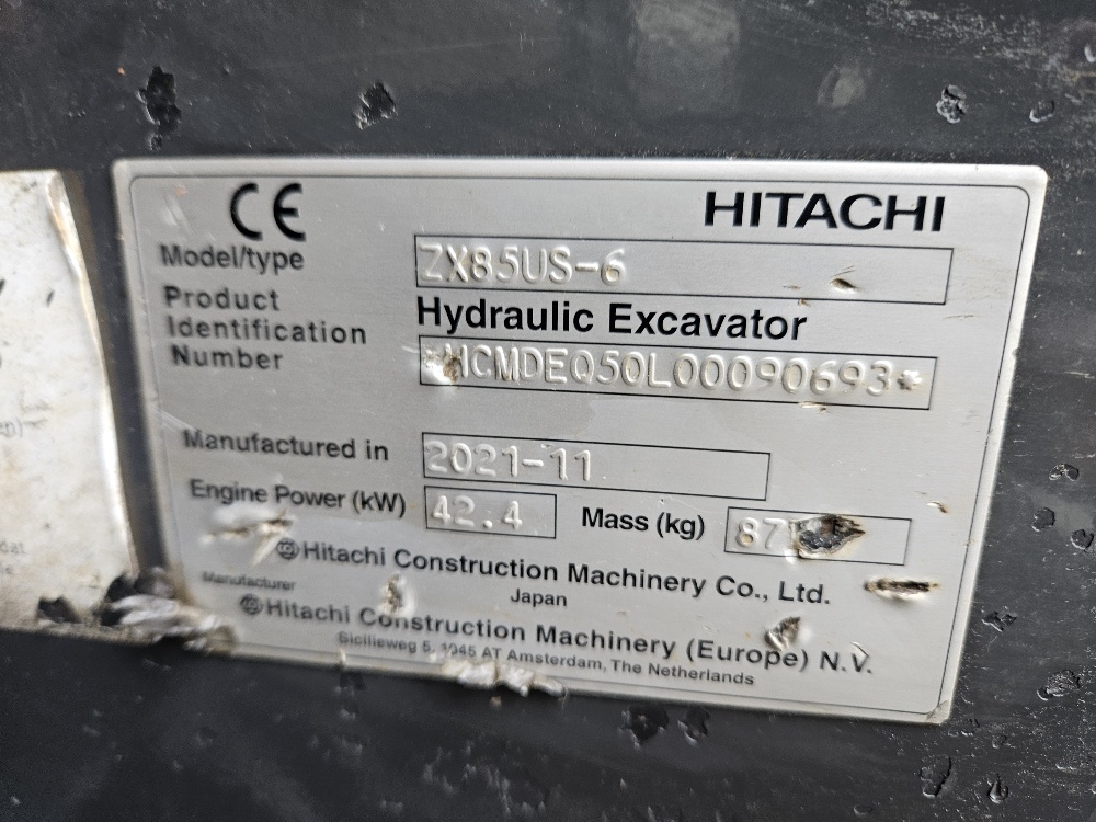 Hitachi ZX85US-6 2021 ref.90693 Hitachi ZX85US-6 2021 ref.90693