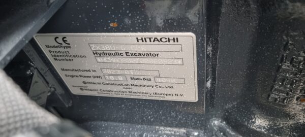 Hitachi ZX38U-6 minigraver 2023 ref 60923
